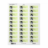 Tuxedo Cat 絵画's – かわいいオリジナル猫アート ラベル (フルシート)