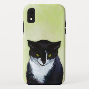 Tuxedo Cat 絵画's – かわいいオリジナル猫アート iPhone XRケース