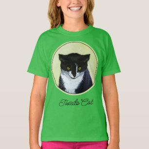 Tuxedo Cat 絵画's – かわいいオリジナル猫アートT-Shir Tシャツ