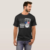 Tuxedo Cat 4th of July US American Flag Patriotic Tシャツ (正面フル)
