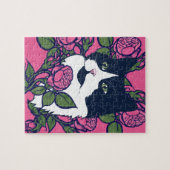Tuxedo Cat Artwork ジグソーパズル (横)