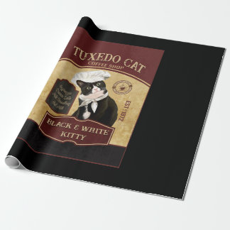 Tuxedo Cat Coffee ラッピングペーパー