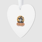 Tuxedo Cat Halloween Witch Cute Pumpkins Essential オーナメント (正面)