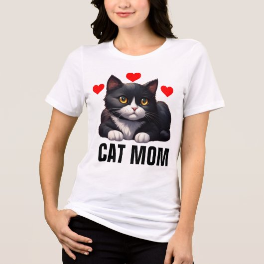 TUXEDO CAT MOM Tシャツ (正面)