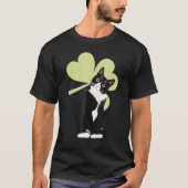 Tuxedo Cat Saint St  Patrick S Paddy S Day Cat Tシャツ (正面)