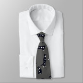 Tuxedo Cat Tie – Cute Black & White Cat Pattern on ネクタイ (タイ)