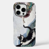Tuxedo Cat Touching the Divine Paw                 Case-Mate iPhoneケース (裏面)