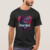 Tuxedo Cat Valentine's Day Heartthrob Cat Tシャツ (正面)