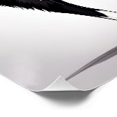 Tuxedo Cat With Dangling Heart ポスター (コーナー)