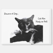 Tuxedo Cat with Shady Smile  マグネット (正面)