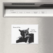 Tuxedo Cat with Shady Smile  マグネット (インサイチュ (食洗機))