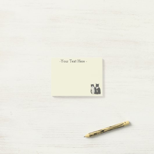 Tuxedo Cats ポストイット (デスク上)