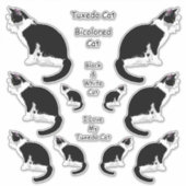 Tuxedo Cats Lgステッカーセット シール (正面)
