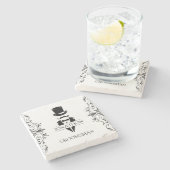 Tuxedo Groomsmenギフト ストーンコースター (横)