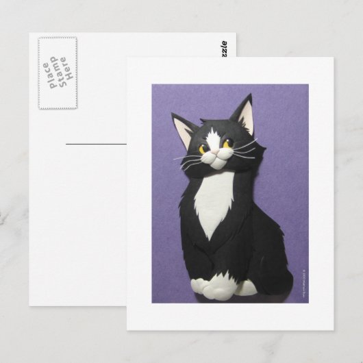 Tuxedo Kittenはがき ポストカード (正面/裏面)