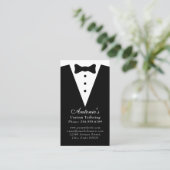 Tuxedo Suit Mens Clothing Modern Black & White 名刺 (スタンド正面)
