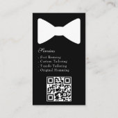 Tuxedo Suit Mens Clothing Modern Black & White 名刺 (裏面)