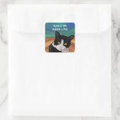 Tuxedo the Cat Pet Adoptionスタンプ スクエアシール (バッグ)