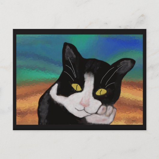 Tuxedo the Cat Postcard ポストカード (正面)