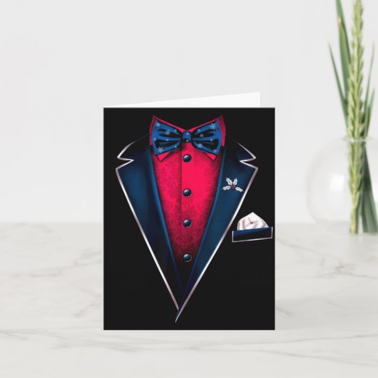 Tuxedo With Bowtie For Christmas And Special Occas カード (正面)