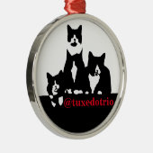 TuxedoTrioのオーナメント メタルオーナメント (右)