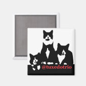 TuxedoTrioマグネット マグネット (正面/裏面)