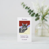 Tuxie猫の名刺 名刺 (スタンド正面)