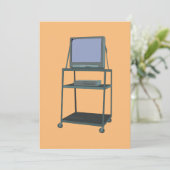 TVおよびVCRカート教室80s 90sおもしろい学校 招待状 (スタンド正面)