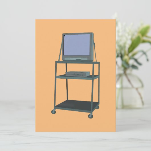 TVおよびVCRカート教室80s 90sおもしろい学校 招待状 (スタンド正面)