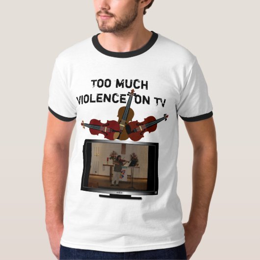 TVのたくさんの暴力 Tシャツ (正面)