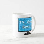 TVの投票-公式のマグ コーヒーマグカップ (正面右)