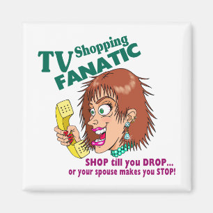 TVの買物をする熱狂者 マグネット