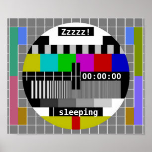 TVはカード閉止をテストします ポスター