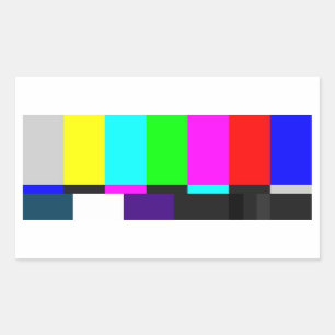 TVはスクリーンの長方形のステッカーをテストします 長方形シール