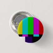 TVは色テストを禁止します 缶バッジ (正面&裏面)