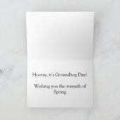 TVを見るgroundhogとの幸せな聖燭節 カード (内部)