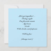 TVカード招待状 招待状 (裏面)