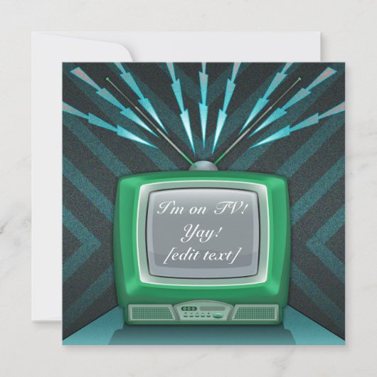 TVカード招待状 招待状 (正面)