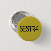 TVショーの孤児の黒、動揺してなブロックからのSestra 缶バッジ (正面&裏面)