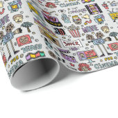 TVシリーズドードルおもしろい:ヴィンテージセット。 ラッピングペーパー (ロールコーナー)