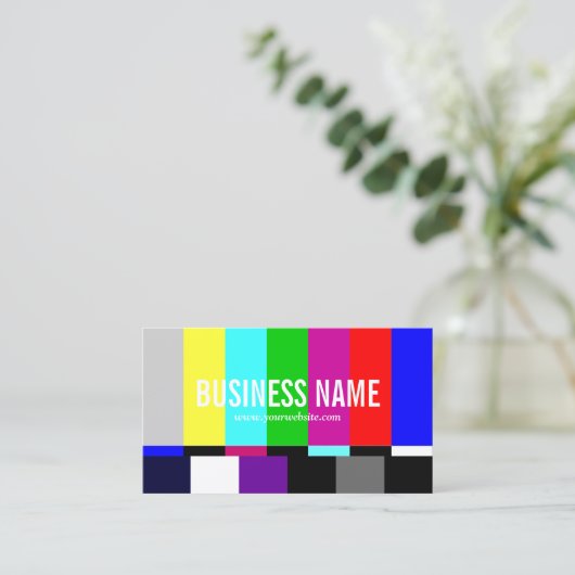 TVスペクトラムフィルムエディターのビデオ制作 名刺 (スタンド正面)