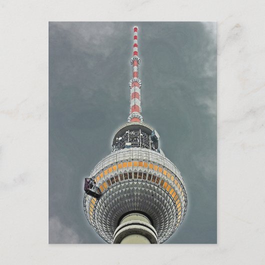 Tvタワー(Fernsehturm)、ベルリン(tv2) ポストカード (正面)