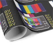 TVテストカードNo Signal Vaporwave ラッピングペーパー (ロールコーナー)