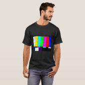 Tvテストパターンの色のバー Tシャツ (正面フル)