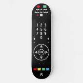 TVリモコン黒モダンスタイリッシュクール スケートボード (正面)