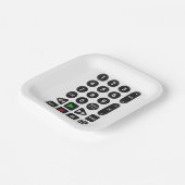 TVリモコン（VCRボタン付き） ペーパープレート (傾斜あり)