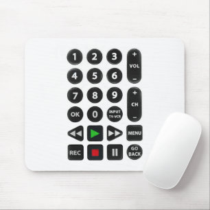 TVリモコン（VCRボタン付き） マウスパッド
