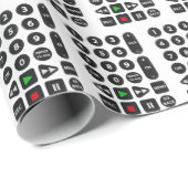 TVリモコン（VCRボタン付き） ラッピングペーパー (ロールコーナー)