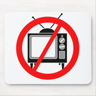TV無し-テレビかプロパガンダまたは洗脳するか、または媒体 マウスパッド