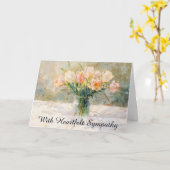 *~* TV2スチルチューリップ花瓶悔やみや弔慰ラブライト カード (黄色い花)